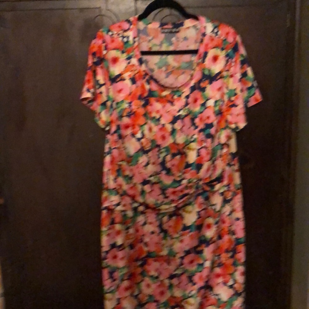 Paperdoll 3X multicolored dress